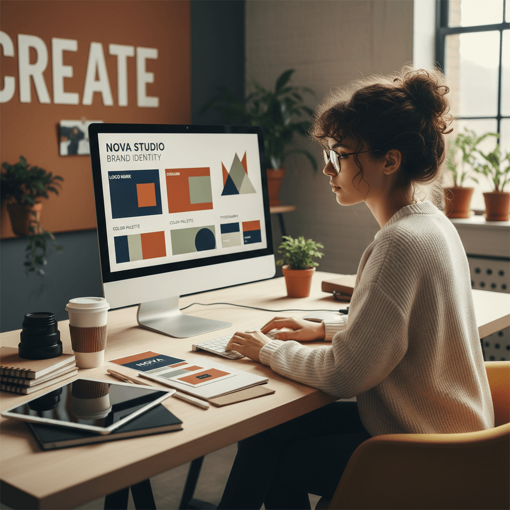 Brand design and content creation process