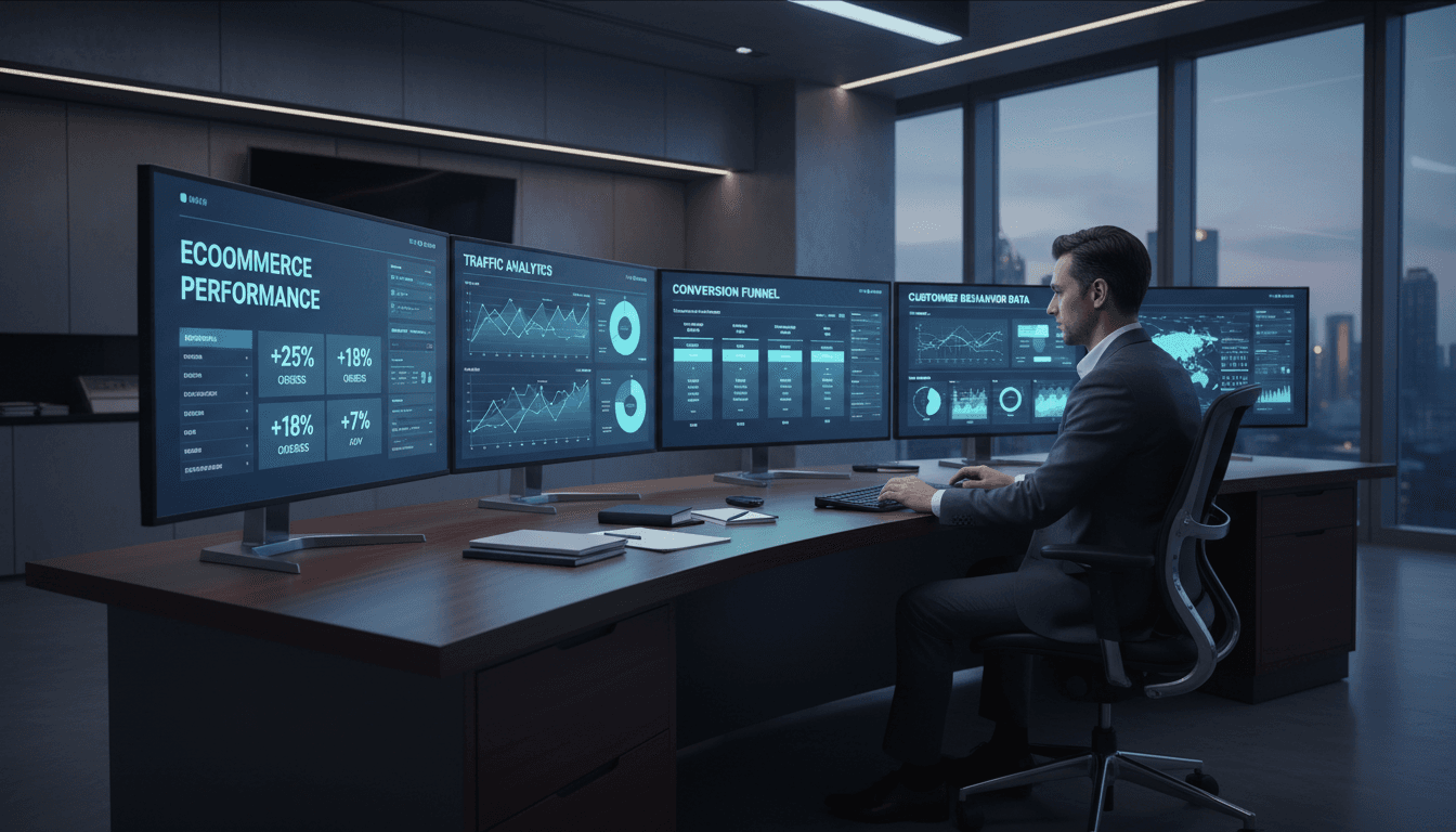 Digital marketing analytics and strategy dashboard