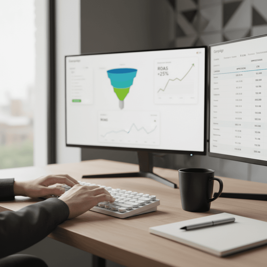 Paid ads campaign performance dashboard