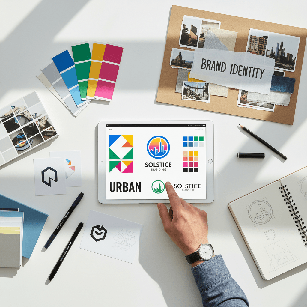 Brand design and logo creation process