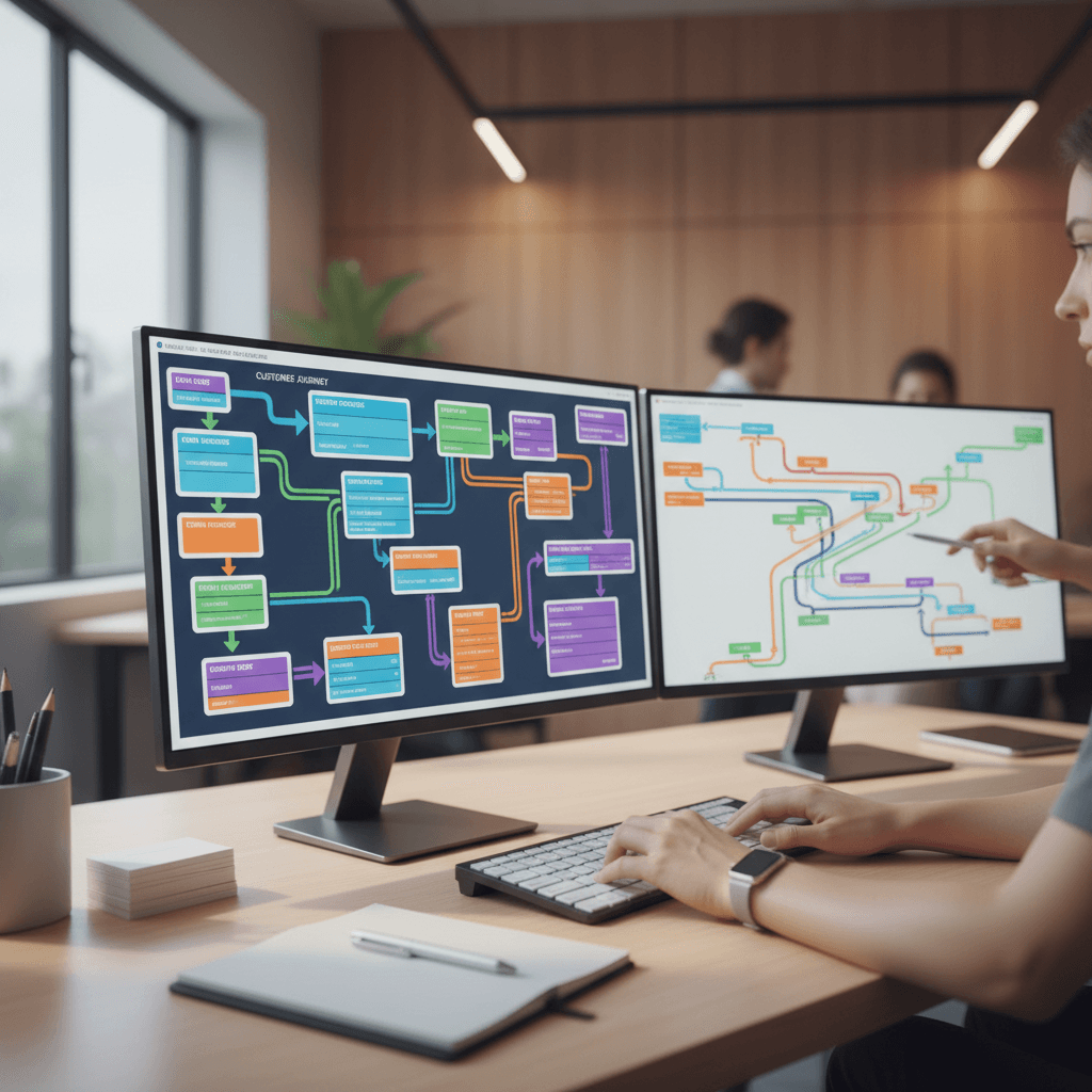 AI marketing automation system in action